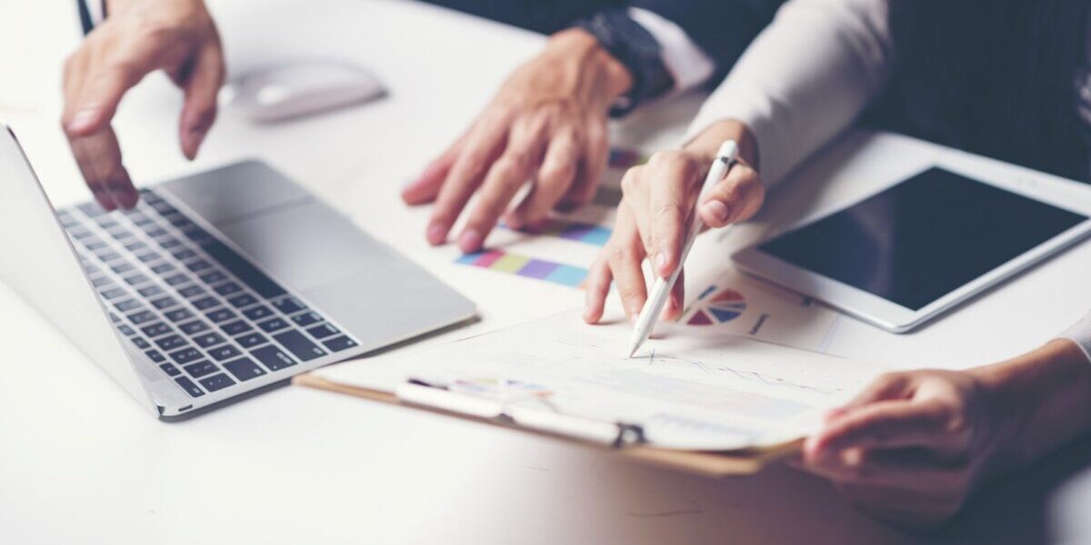 Consultation of businessmen. For business success